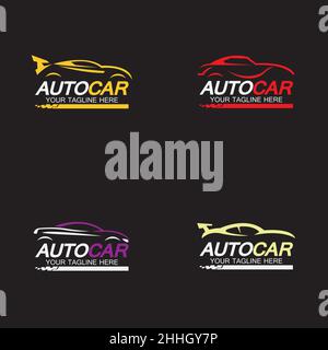 Set Auto car logo symbol icon vector design template Stock Vector