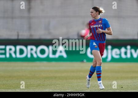 Maria Pilar 'Mapi' Leon of FC Barcelona during the Spanish Women Supercup, Final football match between FC Barcelona and Atletico de Madrid on January 23, 2022 at Ciudad del Futbol in Las Rozas, Madrid, Spain - Photo: Oscar Barroso/DPPI/LiveMedia Stock Photo