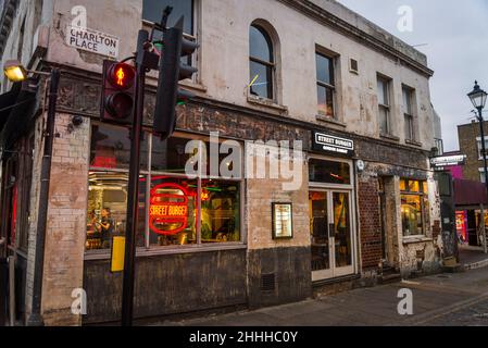 Street Burger, Gordon Ramsey restaurant in Islington, London, England, UK Stock Photo
