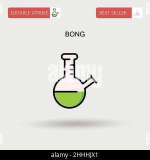 Bong Simple vector icon. Stock Vector