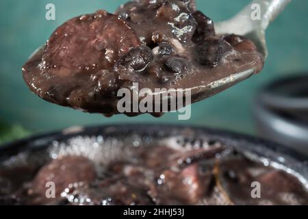 Brazilian feijoada, typical local dish, Brasilia Stock Photo