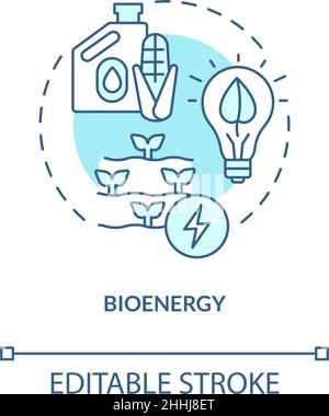 Biomass energy turquoise blue concept icon Stock Vector Image & Art - Alamy