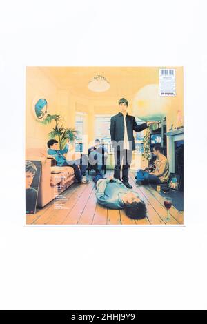 12 inch vinyl LP record picture sleeve cover of what's the story morning glory by Oasis Stock Photo
