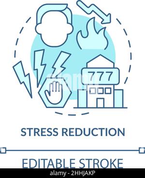 Stress reduction concept icon Stock Vector Image & Art - Alamy