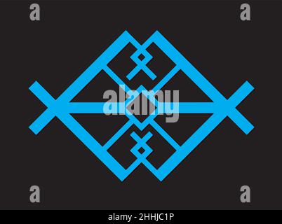 A graphic showing a complex shape resulting from combining rectangles. Stock Vector