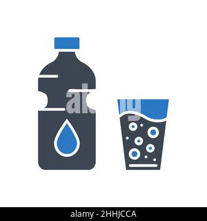 Water related vector glyph icon Stock Vector