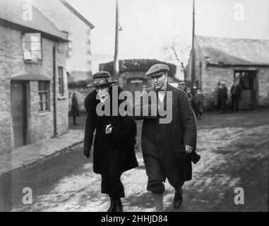 Herbert Armstrong was a 53-year-old solicitor in Hay-on-Wye a retired Territorial Army Major and was executed for the murder of his wife on 31st May 1922 OPS Mr and Mrs Martin who were nearly his first victims. Stock Photo