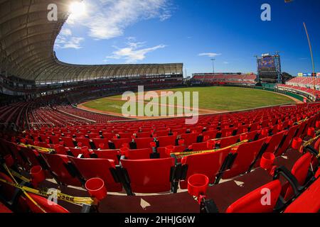 MAZATLAN, MEXICO - FEBRUARY 05: General view of the stadium Teodoro Mariscal,estadio during a match between Dominican Republic and Panama as part of Serie del Caribe 2021 at Teodoro Mariscal Stadium on February 5, 2021 in Mazatlan, Mexico. (Photo by Luis Gutierrez/ Norte Photo) Stock Photo