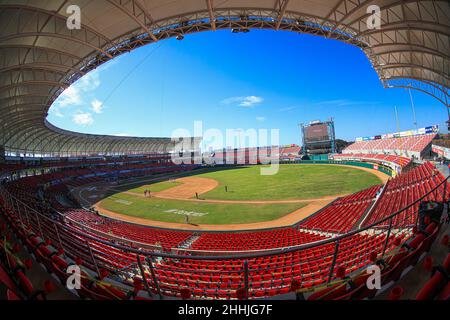 MAZATLAN, MEXICO - FEBRUARY 05: General view of the stadium Teodoro Mariscal,estadio during a match between Dominican Republic and Panama as part of Serie del Caribe 2021 at Teodoro Mariscal Stadium on February 5, 2021 in Mazatlan, Mexico. (Photo by Luis Gutierrez/ Norte Photo) Stock Photo