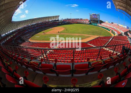 MAZATLAN, MEXICO - FEBRUARY 05: General view of the stadium Teodoro Mariscal,estadio during a match between Dominican Republic and Panama as part of Serie del Caribe 2021 at Teodoro Mariscal Stadium on February 5, 2021 in Mazatlan, Mexico. (Photo by Luis Gutierrez/ Norte Photo) Stock Photo