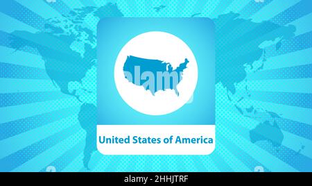United States map background. Vector eps10 illustration Stock Vector ...