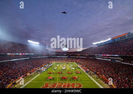 DVIDS - Images - B-2 Spirit from Whiteman AFB ﬂies over Arrowhead Stadium  during AFC Championship game [Image 3 of 4]