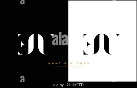 EU, UE Abstract Letters Logo Monogram Stock Vector