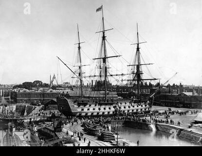 Navy week opens at Portsmouth Festival, view showing some of the ...