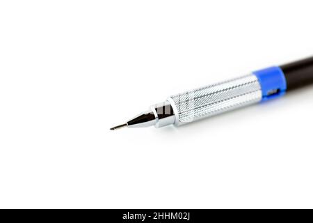 A mechanical pencil isolated on a white background. cutout image for editorial and illustration use Stock Photo