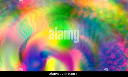 Abstract iridescent multi-colored textured background. Design, art Stock Photo