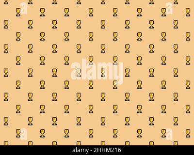 Pixel art gold first place medal background - high resolution 4k ...