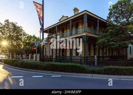 The National Australia Bank branch on Argyle Street in Camden, New South Wales Stock Photo