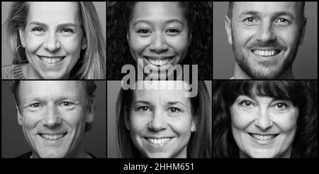 Portraits of beautiful commercial powerfull women Stock Photo