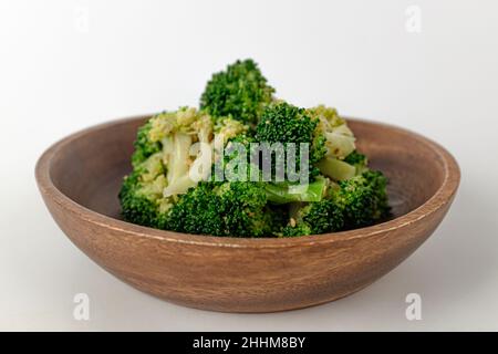 Broccoli seasoning on a white background Stock Photo