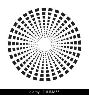 Abstract equalizer music sound wave circle vector icon symbol. logo design, round line icon, circle item, elements background, illustration Stock Vector