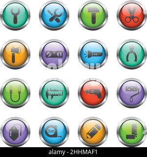 work tools icon set Stock Vector