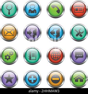 web tools icon set Stock Vector