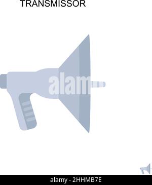 Simple transmitter. Communication tower. Editable vector Stock Vector ...