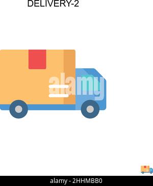 Delivery-2 Simple vector icon.Perfect color modern pictogram on editable stroke. Delivery-2 icons for your business project Stock Vector