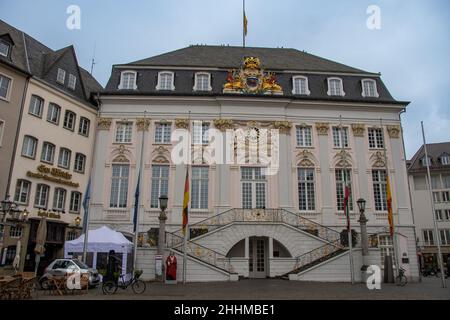 Bonn, Germany  24 January 2022,   The old town hall of the federal city of Bonn Stock Photo