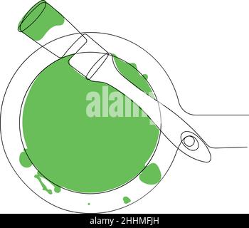 Painter tool brush roller bucket tools set paint Stock Vector