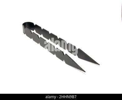 coal tonges isolated on the white Stock Photo