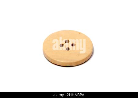 Button for clothes isolated on the white Stock Photo