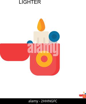 Lighter Simple vector icon.Perfect color modern pictogram on editable stroke. Lighter icons for your business project Stock Vector