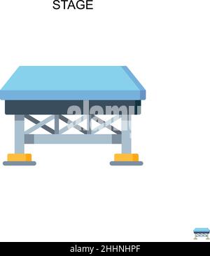 Stage Simple vector icon.Perfect color modern pictogram on editable stroke. Stage icons for your business project Stock Vector