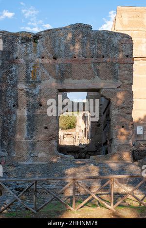 Villa di Adriano, Hadrian's Villa, UNESCO World Heritage Site, Tivoli, Lazio, Italy, Europe Stock Photo