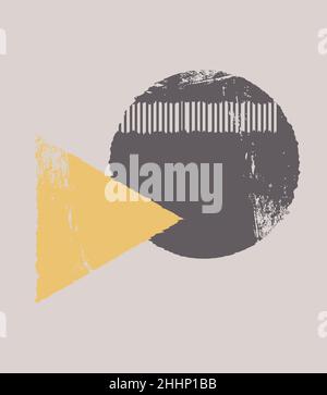 Abstract geometric graphics. Minimalistic geometry, abstract vector pattern. Stock Vector