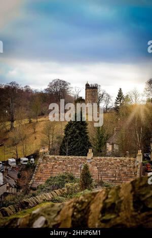 Culloden tower Richmond north Yorkshire Stock Photo