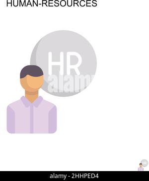 Human-resources Simple vector icon.Perfect color modern pictogram on editable stroke. Human-resources icons for your business project Stock Vector