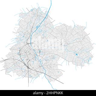 High detailed Belgium road map with labeling Stock Vector Image & Art ...