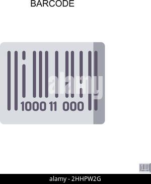 Barcode Simple vector icon.Perfect color modern pictogram on editable stroke. Barcode icons for your business project Stock Vector