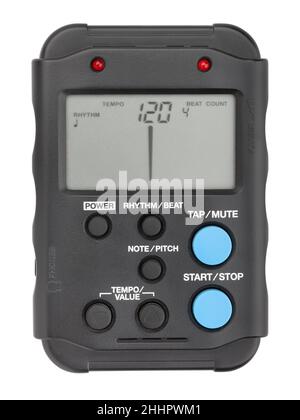 digital metronome path isolated on white Stock Photo