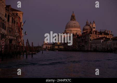 Views of Venice suring the sunset. Stock Photo