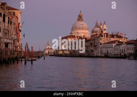 Views of Venice suring the sunset. Stock Photo