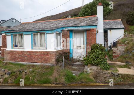 An old Fishermans cottage in Mullion Cove, Cornwall,UK Stock Photo