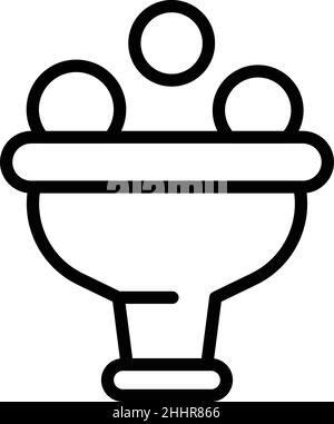 Opinion social funnel icon outline vector. Key leader. Network marketing Stock Vector