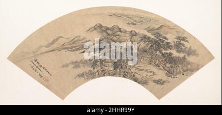 Landscape in the Style of Yan Wengui 18th century or later, spurious date of 1707 Unidentified artist. Landscape in the Style of Yan Wengui  35975 Stock Photo