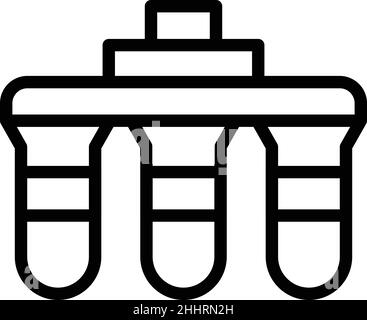 Osmosis plant icon outline vector. Water filter. Purification equipment Stock Vector