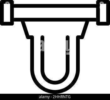 Osmosis filtration icon outline vector. Water filter. System plant Stock Vector