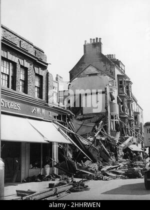 WW2 Air Raid Damage Bridlington Air raid damage at Bridlington Fire ...